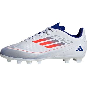 adidas F50 Club FxG Fußballschuhe Kinder IF1380 - core black/iron met./gold met. 35.5 für Kinder, weiß, Gr. 21 ½ EU