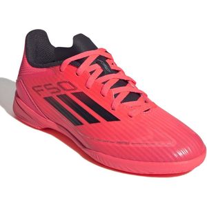 Adidas F50 League Voetbalschoenen - Turbo / Aurora Black - Fiberskin - Rubber Zool