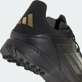 adidas - F50 LEAGUE - Voetbalschoenen - Core Black / Iron Metallic / Goud
