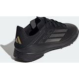 adidas - F50 LEAGUE - Voetbalschoenen - Core Black / Iron Metallic / Goud