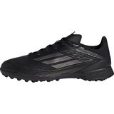 adidas - F50 LEAGUE - Voetbalschoenen - Core Black / Iron Metallic / Goud