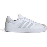 Adidas - VL Court 3.0 Sneakers - Wit - Lichtgrijs - Synthetisch Materiaal - Suède - Rubber