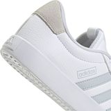 Adidas - VL Court 3.0 Sneakers - Wit - Lichtgrijs - Synthetisch Materiaal - Suède - Rubber