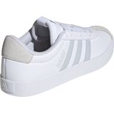 Adidas - VL Court 3.0 Sneakers - Wit - Lichtgrijs - Synthetisch Materiaal - Suède - Rubber