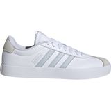 Adidas - VL Court 3.0 Sneakers - Wit - Lichtgrijs - Synthetisch Materiaal - Suède - Rubber