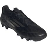 adidas - F50 Club - Voetbalschoenen - Zwart Grijs Goud - Synthetisch Materiaal