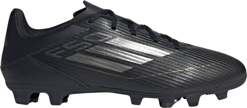 adidas - F50 Club - Voetbalschoenen - Zwart Grijs Goud - Synthetisch Materiaal