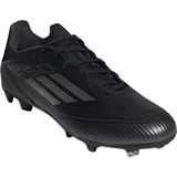 adidas Uniseks-Volwassen F50 LEAGUE Football boots Firm Ground, Core Black/Iron Metallic/Gold, 44 2/3 EU