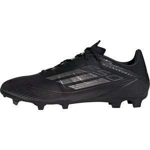adidas F50 LEAGUE Voetbalschoenen Firm Ground voetbalschoenen, uniseks, Core Black / Iron Metallic / Goud