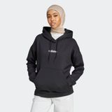 adidas - ESSENTIALS LINEAR FLEECE HOODIE - Zwart - Materiaal: Fleece