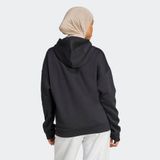 adidas - ESSENTIALS LINEAR FLEECE HOODIE - Zwart - Materiaal: Fleece