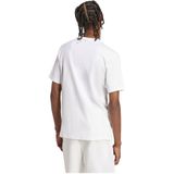 adidas Hombre FUTURE ICONS THREE BAR TEE, white, M Short