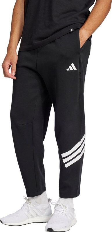 adidas - Sportbroek - Zwart - Katoenmix - Ritszakken