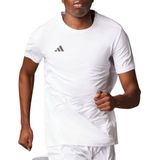 adidas Adizero Essentials Laufshirt Herren - Weiß, Größe M