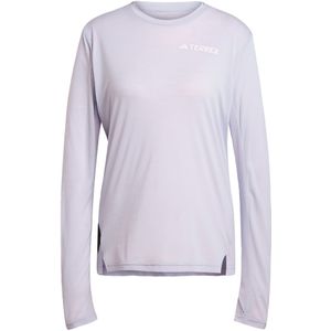 Adidas - Xperior Longsleeve Tee - Grijs - Dames T-shirt met Lange Mouwen