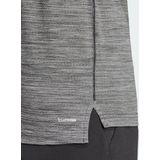 adidas Performance Icon 3-Stripes T-shirt met Korte Rits - Heren - Zwart