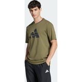 Adidas - Camo Graphic T-Shirt - Groen - Katoen