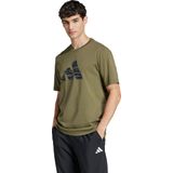 Adidas - Camo Graphic T-Shirt - Groen - Katoen