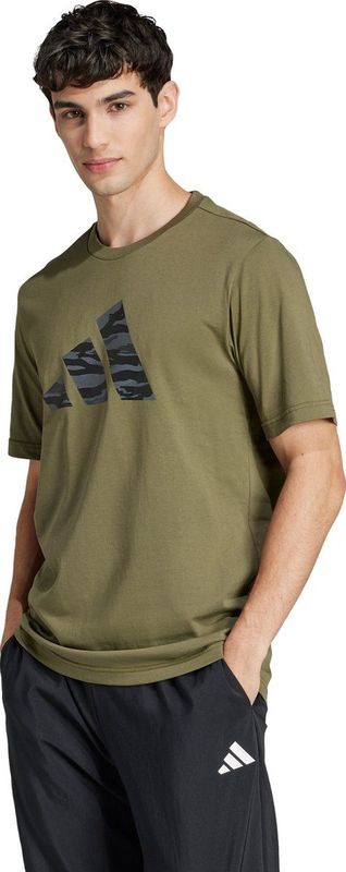 Adidas - Camo Graphic T-Shirt - Groen - Katoen