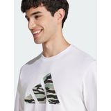 adidas Sportswear Codes Camo Graphic T-shirt - Heren - Wit