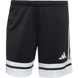 adidas - Squadra 25 - Voetbalbroekje - Zwart Wit - 100% Gerecycled Polyester