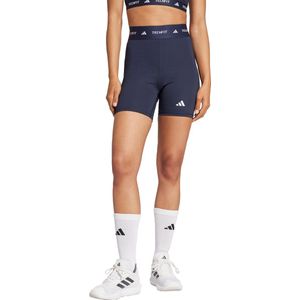 adidas Performance TECHFIT Korte Legging - Dames - Blauw - 8cm