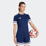 adidas - SQUA25 JSY W - Voetbalshirt - Team Navy Blue 2 / White - Korte Mouwen