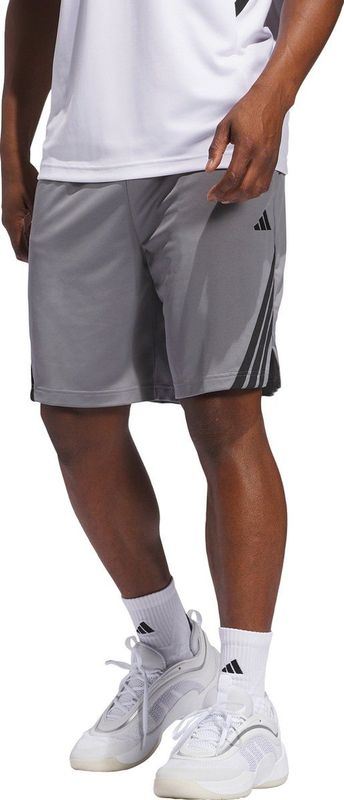 adidas Performance Legends 3-Stripes Basketbalshort - Heren - Grijs 5