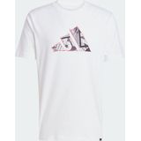adidas - M PHOTO LOGO T - T-shirt - Wit - Regular Fit - 100% Katoen