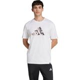 adidas - M PHOTO LOGO T - T-shirt - Wit - Regular Fit - 100% Katoen