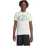 adidas - Lounge Pizza Graphic Tee - T-shirt - Wit