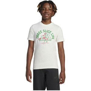 adidas - Lounge Pizza Graphic Tee - T-shirt - Wit