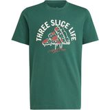 adidas - Lounge Pizza Graphic - T-shirt - Groen - Korte Mouwen