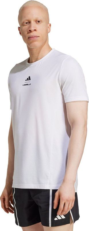 adidas - Les Mills - T-shirt - Zwart - 81% Polyester / 14% Lyocell / 5% Elastaan