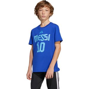 adidas Performance Messi Name and Number Graphic T-shirt Kids - Kinderen - Blauw- 176