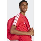 adidas - Sportswear - T-shirt - Rood/Wit - Zachte Enkele Jersey