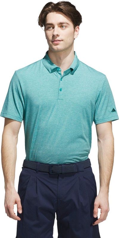 adidas - Performance Go-to Rise Print - Poloshirt - Groen - Heren