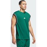 adidas - Basketball - Tanktop - Zwart - 100% Gerecycled Polyester