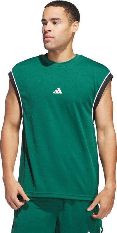 adidas - Basketball - Tanktop - Zwart - 100% Gerecycled Polyester