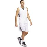 ADIDAS - Legends - Functioneel Shirt - Zwart/Wit - Gerecycled Materiaal, V-hals