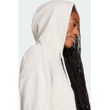 adidas - Essentials Linear French Terry Ritshoodie - Dames - Beige - Katoen