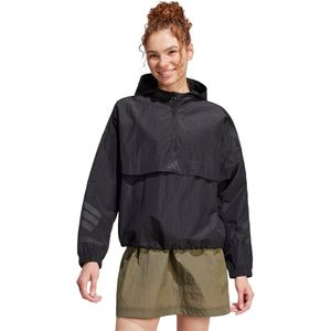 adidas - Future Icons 3-Stripes Windjack - Dames - Zwart - 100% Gerecycled Polyamide