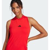 adidas - Racerbackjurk - Zwart - 93% Katoen, 7% Elastaan