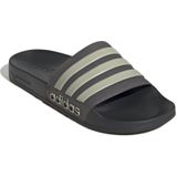 adidas - Adilette Shower Slippers - Zwart Grijs Beige - Synthetische Wreefband - Voering van Textiel