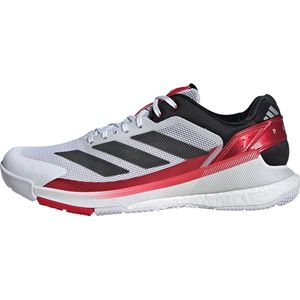 adidas Performance adidas Crazyquick Boost Padel Tennisschuhe Herren IH3636 - cloud white/core black/lucid red 44 2/3 für Herren, weiß, Gr. 44 ½ EU