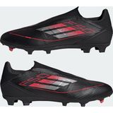 adidas - F50 League - Veterloze Voetbalschoenen - Zwart Rood Zilver - Synthetisch