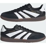 adidas - Predator Freestyle - Zaalvoetbalschoenen - Zwart Wit Bruin - Synthetisch Materiaal