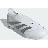 adidas - Predator League - Veterloze Voetbalschoenen - Wit Zilver Blauw - Synthetisch