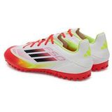 adidas - F50 CLUB TF - Voetbalschoenen - Cloud White / Core Black / Solar Yellow - Synthetisch
