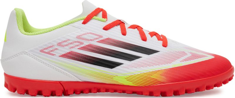 adidas - F50 CLUB TF - Voetbalschoenen - Cloud White / Core Black / Solar Yellow - Synthetisch